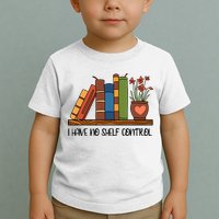 Reading Books I Have No Shelf Control Gift Cute Reading Toddler T-Shirt
