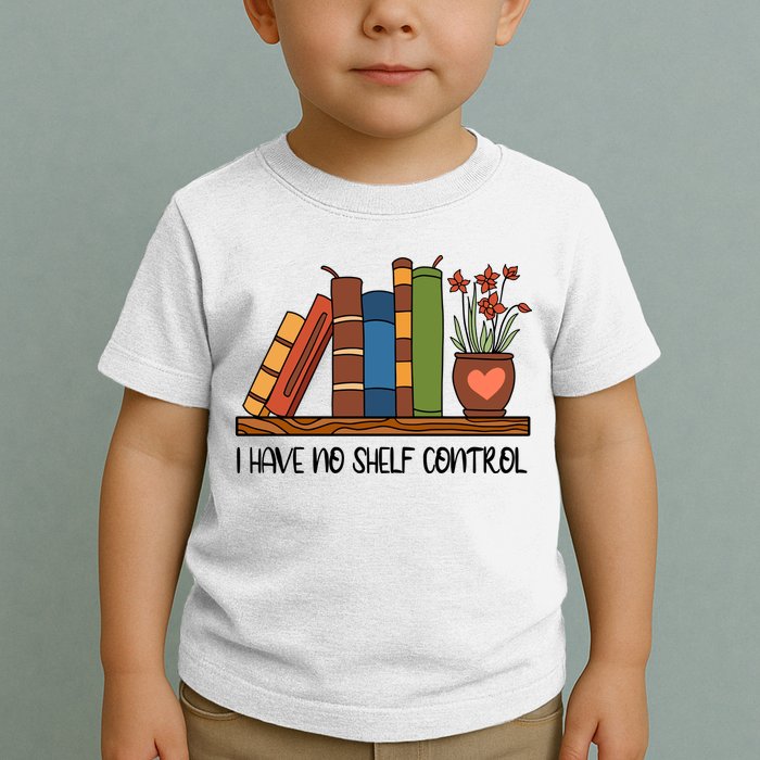 Reading Books I Have No Shelf Control Gift Cute Reading Toddler T-Shirt