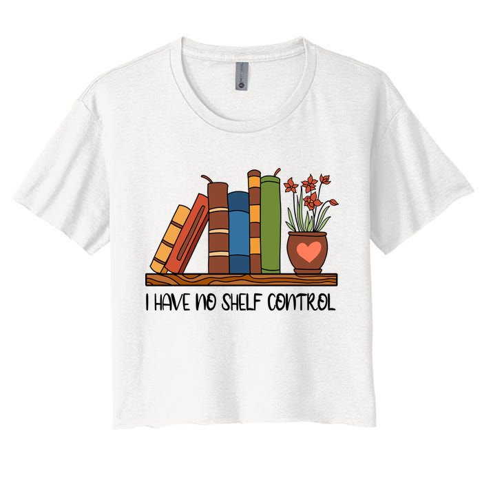 Reading Books I Have No Shelf Control Gift Cute Reading Crop Top