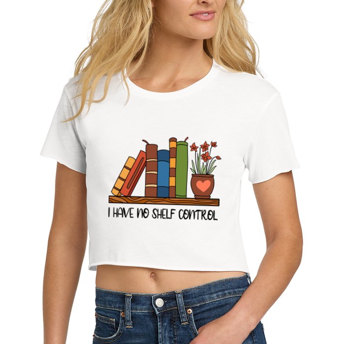 Reading Books I Have No Shelf Control Gift Cute Reading Crop Top