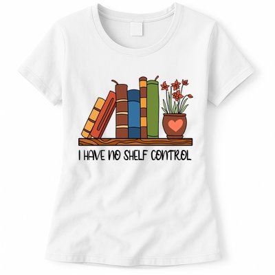 Reading Books I Have No Shelf Control Gift Cute Reading Womens T-Shirt