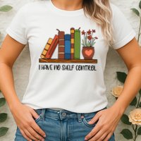 Reading Books I Have No Shelf Control Gift Cute Reading Womens T-Shirt