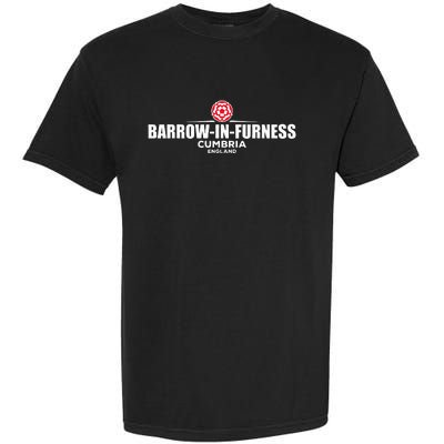 retro Barrow in Furness Cumbria England Garment-Dyed Heavyweight T-Shirt