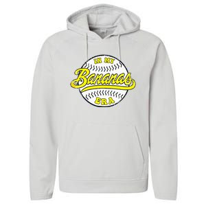 Retro Bananas In My Banana Era Performance Fleece Hoodie