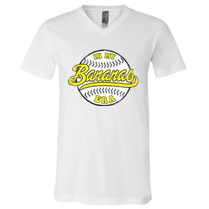 Retro Bananas In My Banana Era V-Neck T-Shirt