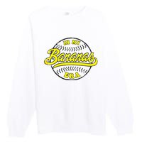 Retro Bananas In My Banana Era Premium Crewneck Sweatshirt