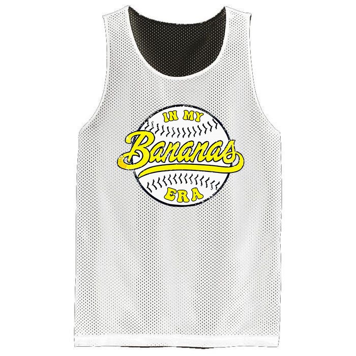 Retro Bananas In My Banana Era Mesh Reversible Basketball Jersey Tank