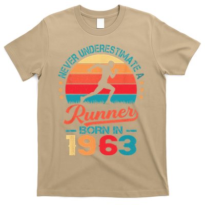 Runner Born In 1963 60th Birthday Running 60 Years Old T-Shirt