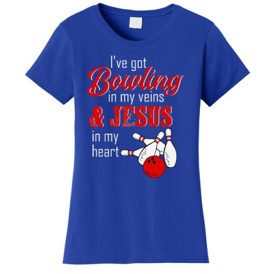 RD Bowling In My Veins Jesus In My Heart Women's T-Shirt