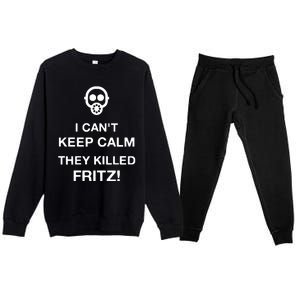 Ralph Bakshi I CanT Keep Calm They Killed Fritz Premium Crewneck Sweatsuit Set