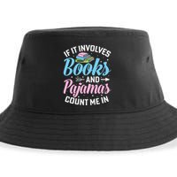 Reading Bedtime If It Involves Books And Pajamas Count Me In Sustainable Bucket Hat