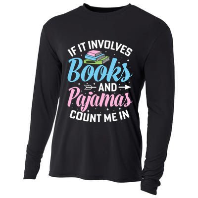 Reading Bedtime If It Involves Books And Pajamas Count Me In Cooling Performance Long Sleeve Crew