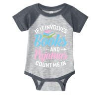 Reading Bedtime If It Involves Books And Pajamas Count Me In Infant Baby Jersey Bodysuit