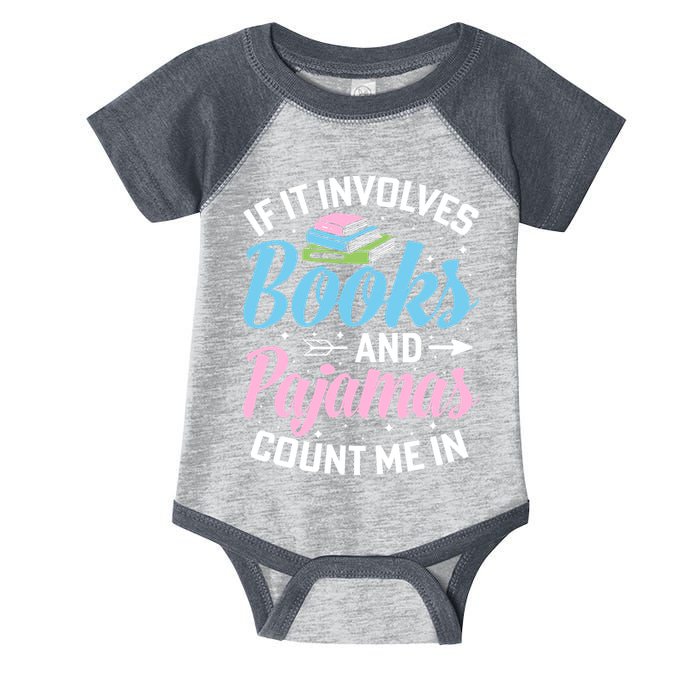 Reading Bedtime If It Involves Books And Pajamas Count Me In Infant Baby Jersey Bodysuit