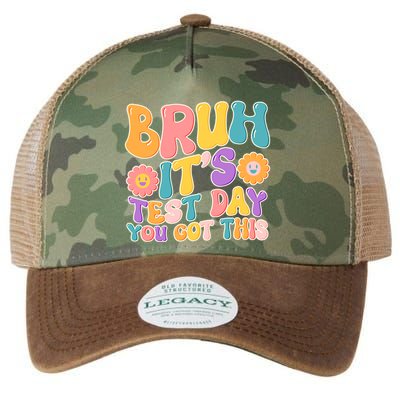 Retro Bruh Its Test Day You Got This Legacy Tie Dye Trucker Hat