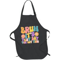 Retro Bruh Its Test Day You Got This Apron