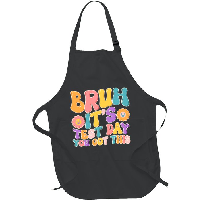 Retro Bruh Its Test Day You Got This Apron