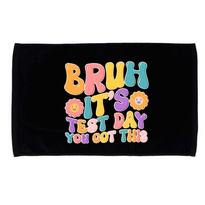 Retro Bruh Its Test Day You Got This Microfiber Hand Towel