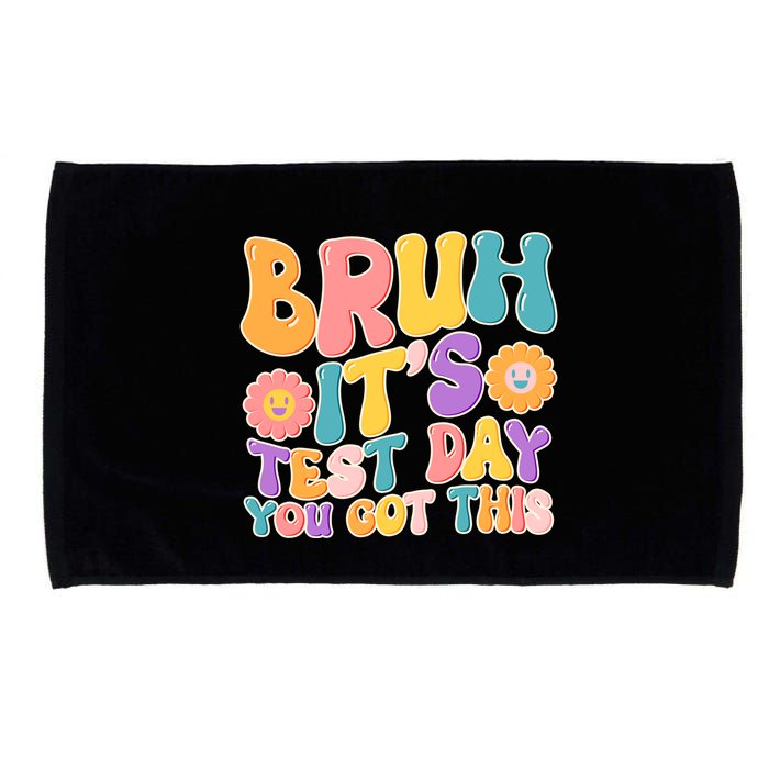 Retro Bruh Its Test Day You Got This Microfiber Hand Towel