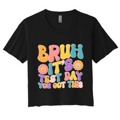 Retro Bruh Its Test Day You Got This Crop Top