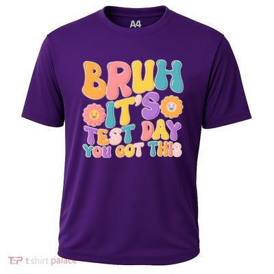 Retro Bruh Its Test Day You Got This Cooling Performance Crew T-Shirt