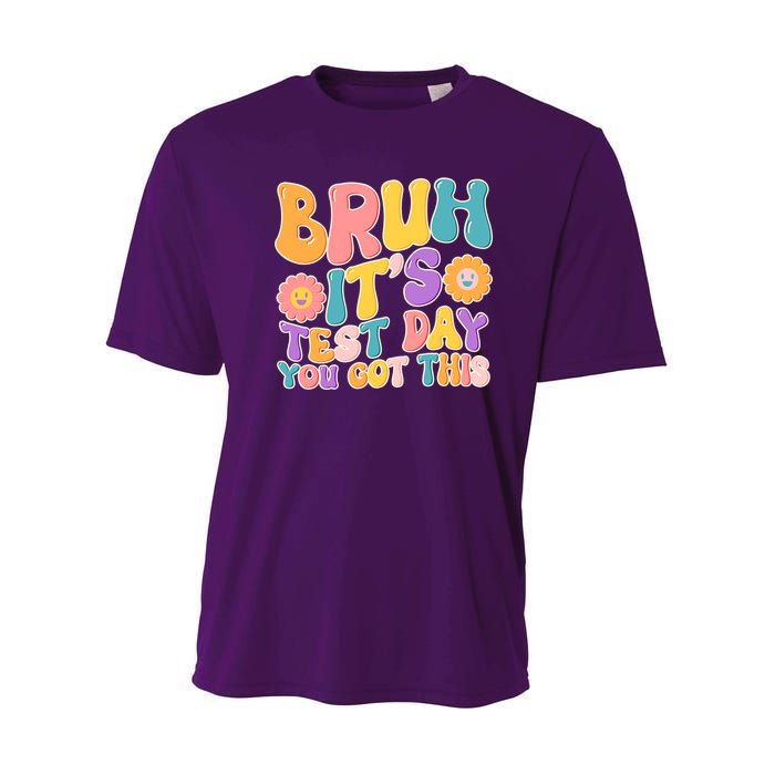 Retro Bruh Its Test Day You Got This Youth Performance Sprint T-Shirt