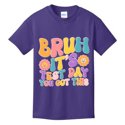 Retro Bruh Its Test Day You Got This Kids T-Shirt