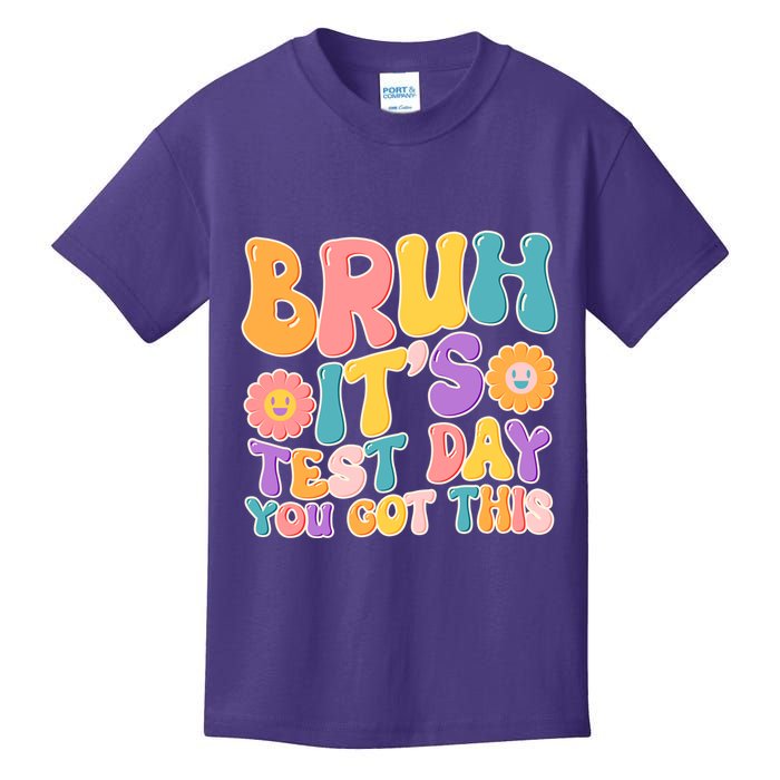 Retro Bruh Its Test Day You Got This Kids T-Shirt