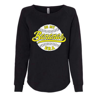 Retro Bananas In My Banana Era Womens California Wash Sweatshirt