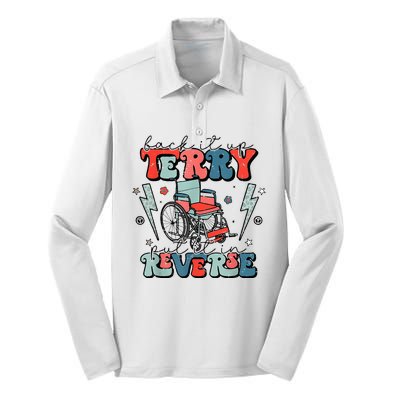 Retro Back It Up Terry Put It In Reverse Funny 4th Of July Silk Touch Performance Long Sleeve Polo