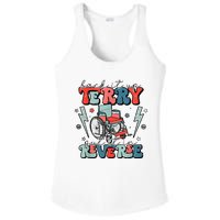 Retro Back It Up Terry Put It In Reverse Funny 4th Of July Ladies PosiCharge Competitor Racerback Tank