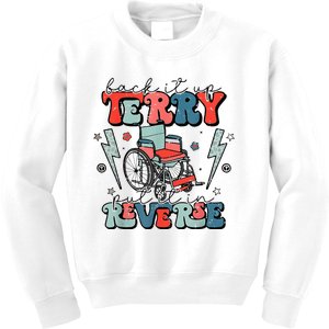 Retro Back It Up Terry Put It In Reverse Funny 4th Of July Kids Sweatshirt