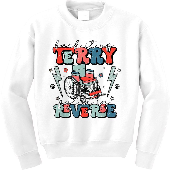 Retro Back It Up Terry Put It In Reverse Funny 4th Of July Kids Sweatshirt