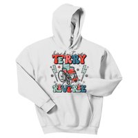 Retro Back It Up Terry Put It In Reverse Funny 4th Of July Kids Hoodie