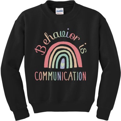 Rainbow Behavior Is Communication Special Education Sped Kids Sweatshirt