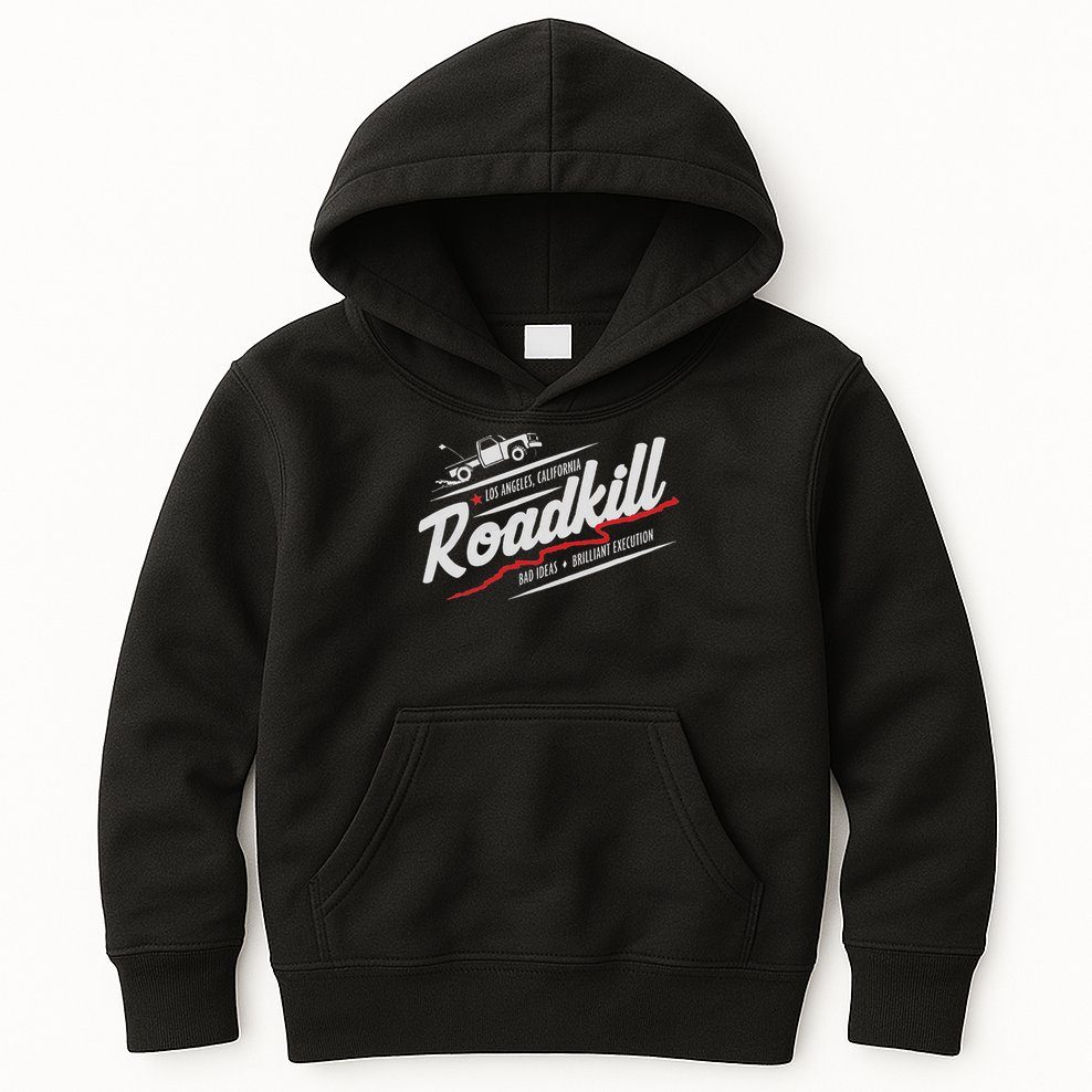 Roadkill Bad Ideas, Brilliant Execution Adult Kids Hoodie
