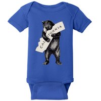 Retro Bear I Love California Great Gift1913 Vintage Cali Bear Gift Baby Bodysuit