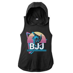 Retro Brazilian Jiu Jitsu Funny BJJ Gifts Ladies PosiCharge Tri-Blend Wicking Draft Hoodie Tank