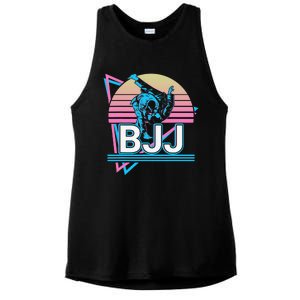 Retro Brazilian Jiu Jitsu Funny BJJ Gifts Ladies PosiCharge Tri-Blend Wicking Tank