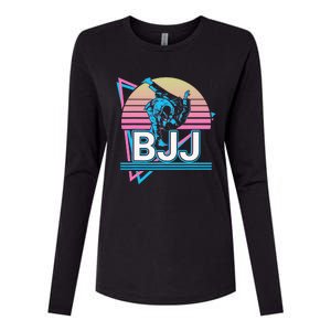 Retro Brazilian Jiu Jitsu Funny BJJ Gifts Womens Cotton Relaxed Long Sleeve T-Shirt