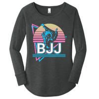 Retro Brazilian Jiu Jitsu Funny BJJ Gifts Women's Perfect Tri Tunic Long Sleeve Shirt