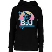 Retro Brazilian Jiu Jitsu Funny BJJ Gifts Womens Funnel Neck Pullover Hood