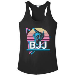 Retro Brazilian Jiu Jitsu Funny BJJ Gifts Ladies PosiCharge Competitor Racerback Tank