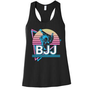 Retro Brazilian Jiu Jitsu Funny BJJ Gifts Women's Racerback Tank