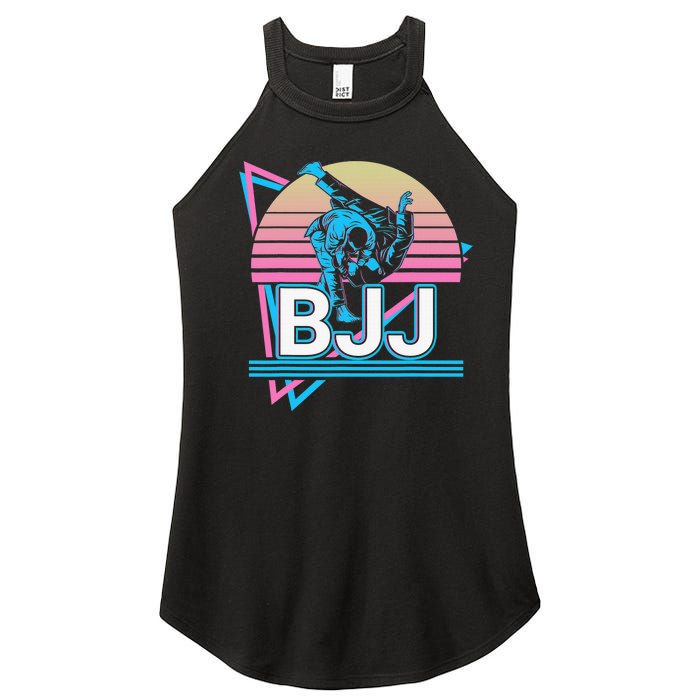 Retro Brazilian Jiu Jitsu Funny BJJ Gifts Women's Perfect Tri Rocker Tank