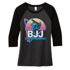 Retro Brazilian Jiu Jitsu Funny BJJ Gifts Women's Tri-Blend 3/4-Sleeve Raglan Shirt