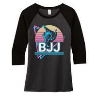 Retro Brazilian Jiu Jitsu Funny BJJ Gifts Women's Tri-Blend 3/4-Sleeve Raglan Shirt