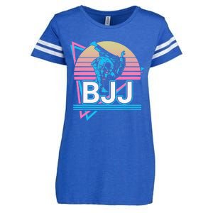 Retro Brazilian Jiu Jitsu Funny BJJ Gifts Enza Ladies Jersey Football T-Shirt