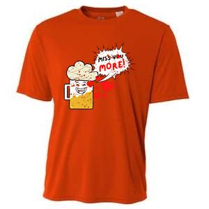 Retro Beer Kawaii Funny Valentines Day Miss Beer Lover Gift Cooling Performance Crew T-Shirt