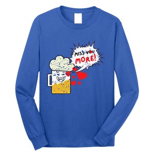 Retro Beer Kawaii Funny Valentines Day Miss Beer Lover Gift Long Sleeve Shirt